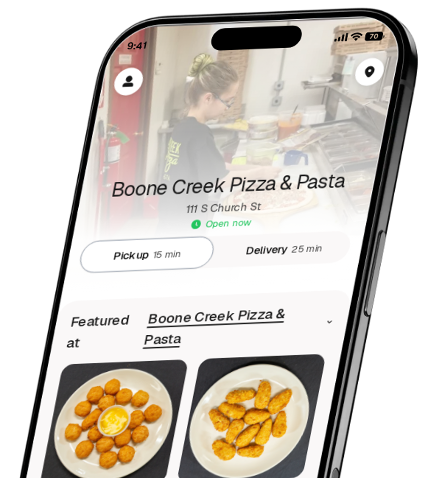 Boone Creek Pizza & Pasta app preview
